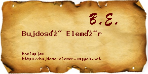 Bujdosó Elemér névjegykártya